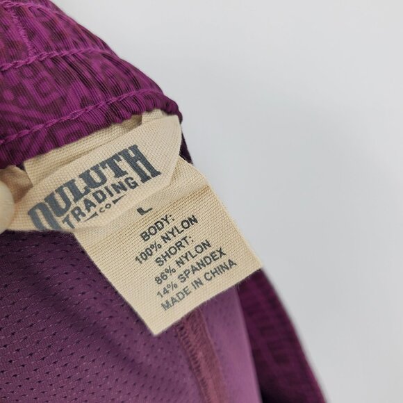 Duluth Trading Co Women's Go Go Purple and Grey Printed Active Skort Skirt Large - Picture 7 of 14